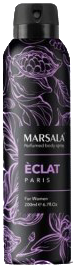 اسپری بدن زنانه مارسالا مدل Eclat حجم 200 میلی لیتر ا Marsala Eclat Body Spray for Women 200ml